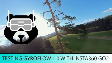 FPV - Gyroflow 1.0 Insta360 GO2 testing by skimming trees (Feb 