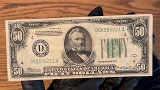HOW MUCH IS A 1934 50 DOLLAR BILL WORTH