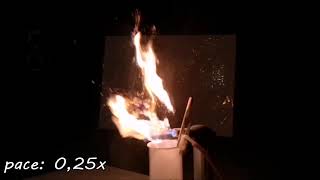 Dust explosion with flour!