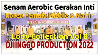 Senam Aerobic Gerakan inti | Koreo Aerobic inti Pemula Menengah \u0026 Mahir | Lody Collection Volume 8