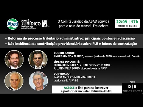 Comitê Jurídico ABAD - Setembro 2022