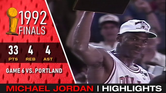 1992 NBA Finals - Portland vs Chicago - Game 6 Best Plays 