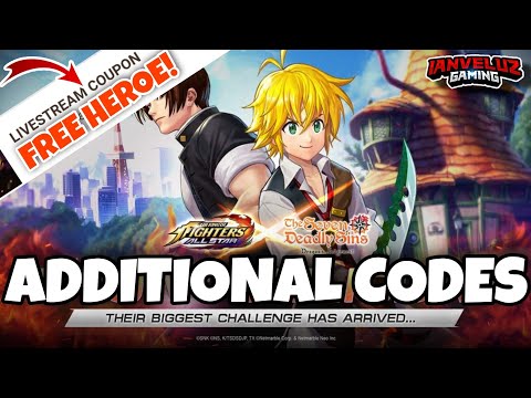 Additional Limited CODES! FREE COLLAB FIGHTER! | KOF Allstar x 7 Deadly Sins