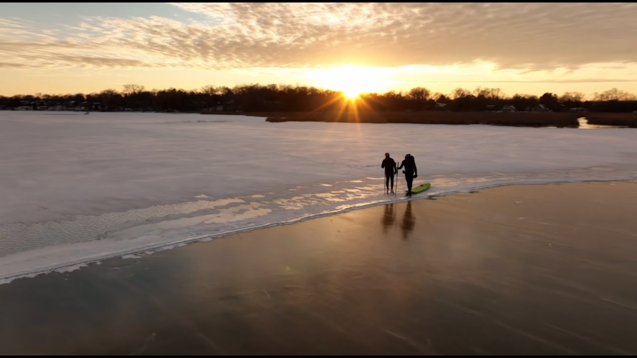 Testing Thin Ice on Lower Nemahbin Lake, Wisconsin YouTube