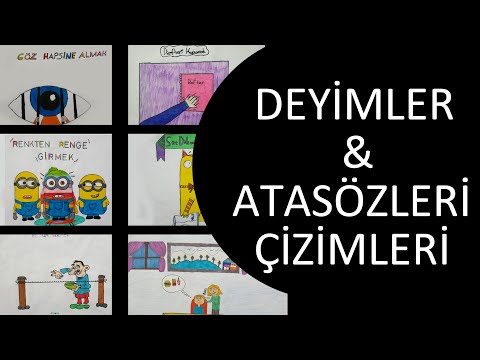 5.Sınıf Öğrencilerinin Gözünden Deyimler ve Atasözleri Resimli Anlatım/Görsel Sanatlar  Etkinlikleri