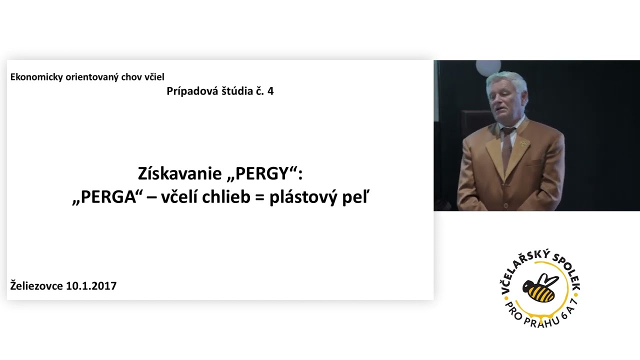 Sběr rouskového a plástového pylu (pergy)