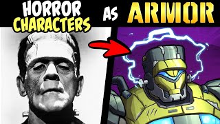 What if FAMOUS HORROR CHARACTERS were MECH ARMORS?! (Lore & Speedpaint)