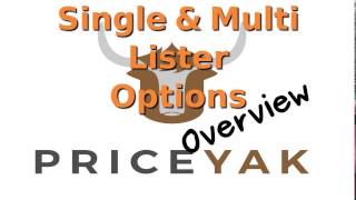 PriceYak: Single & Multi Lister Options Overview screenshot 4