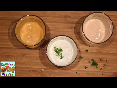 3 Easy DIY Dipping Sauces