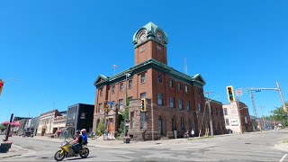 4K🇨🇦 Discover CANADA - SAULT Ste MARIE Downtown Streets Walk 4K Canada Travel vlog