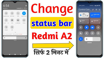 Redmi a2 status bar change settings | Redmi a2 me notification pannal change kaise kare