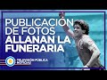 Allanamiento a la funeraria por la publicación de fotos de Maradona