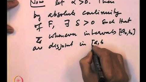 Mod-10 Lec-38 Absolutely continuous measures