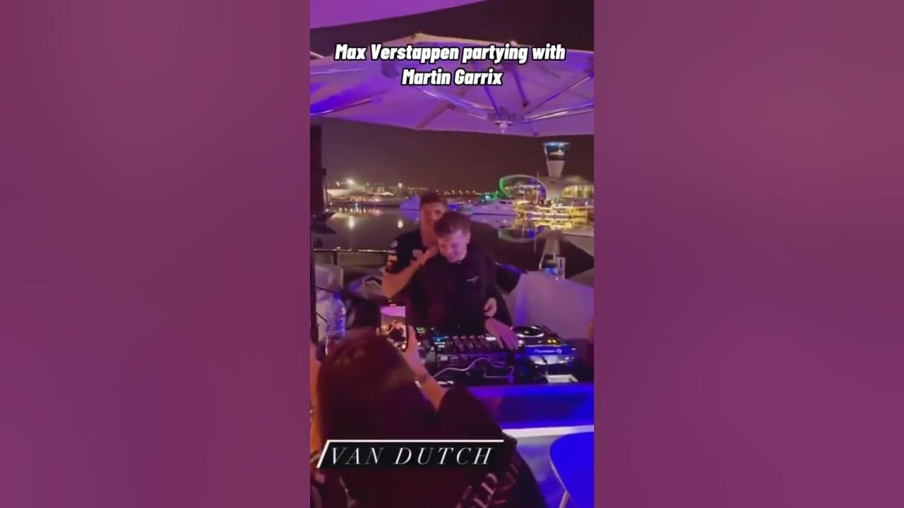 Max Verstappen is partying with Martin Garrix #maxverstappen #shorts Max Verstappen is partying with Martin Garrix #maxverstappen #shorts