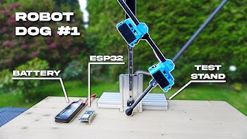 Robot Dog #1 - Test Stand, Inverse Kinematics, ESPNow
