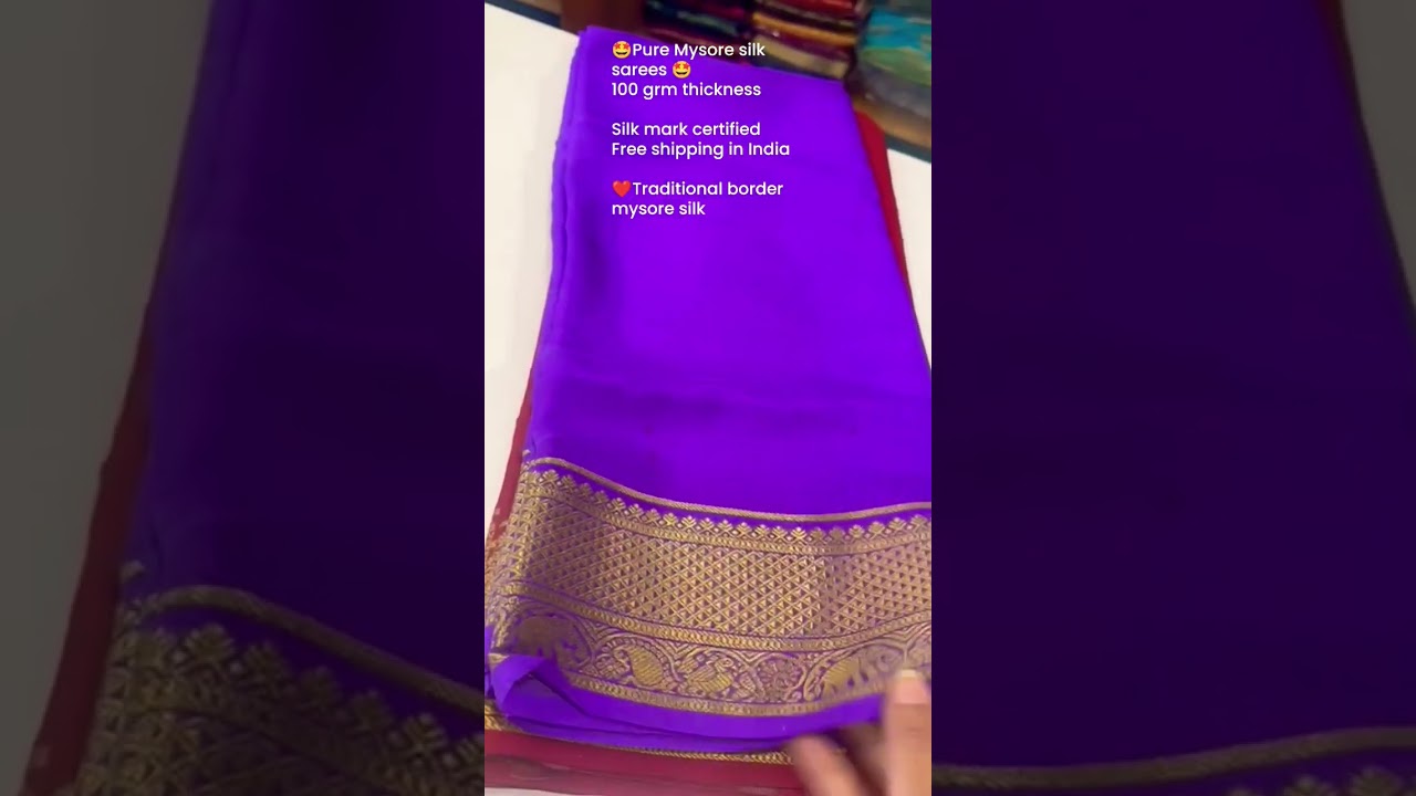 pure Mysore silk sarees/Karnataka silk 