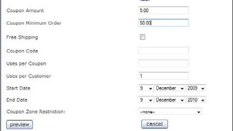 1. Discount Coupon Zen Cart - How to Make One