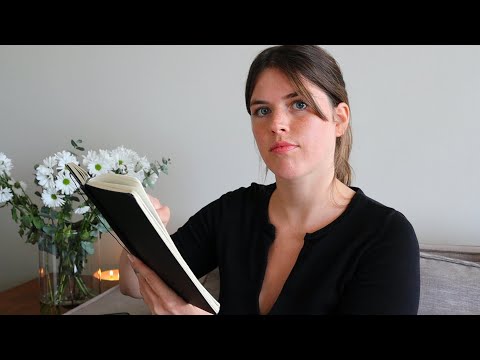 ASMR uplifting writing exercise to destress & improve clarity (writing sounds, soft spoken, video 2)