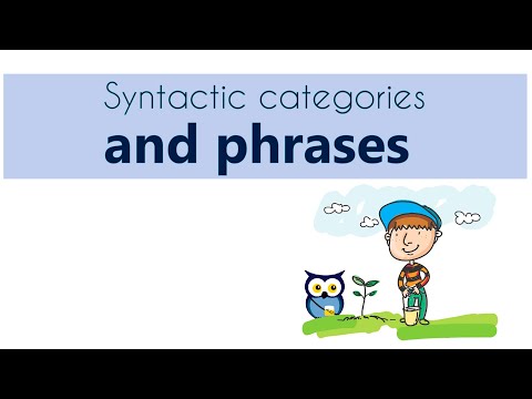 Video: Phrase As A Syntactic Unit