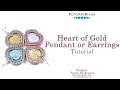 Heart of Gold Pendant - DIY Jewelry Making Tutorial by PotomacBeads