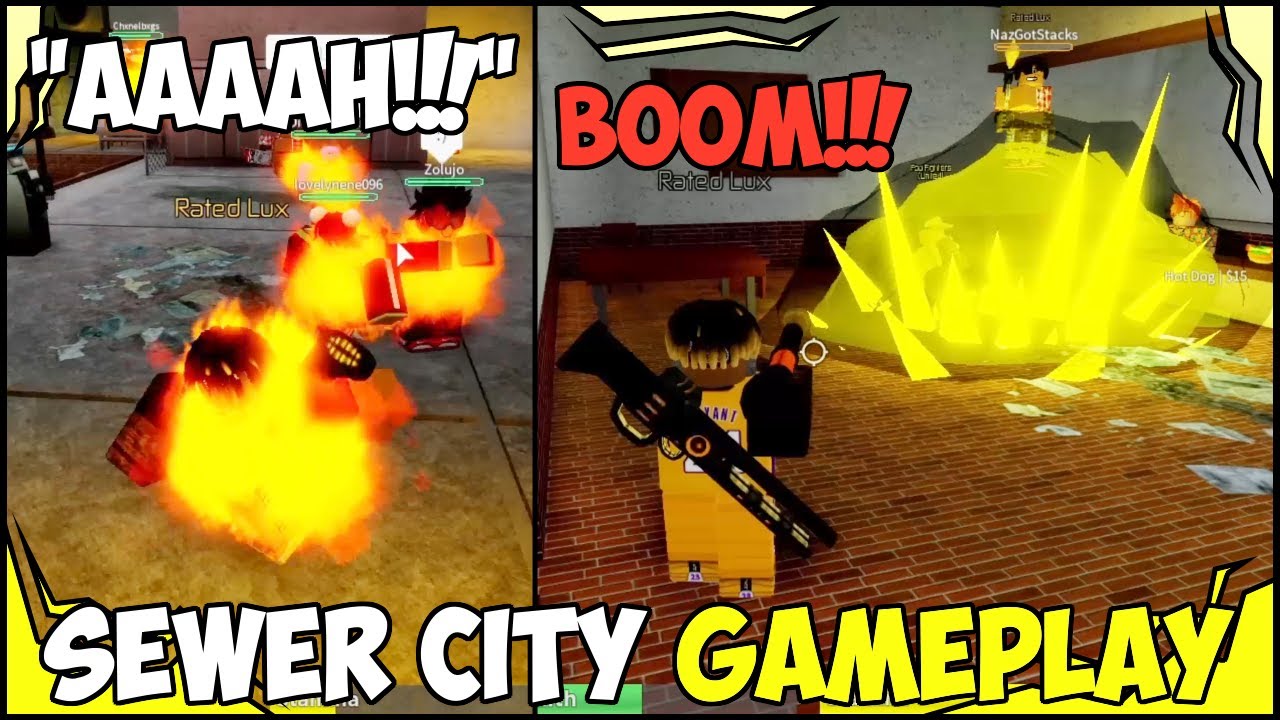 This Hood Game Is A War Zone Roblox Sewer City Gameplay Youtube - spy zone roblox