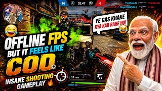 MODI JI REACTED TO THIS OFFLINE FPS! 😂🔥 COD JAISE GAMEPLAY?! || Nipun Gamezy  screenshot 4