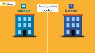 Facebook vs. LinkedIn for professionals - Infographic Video