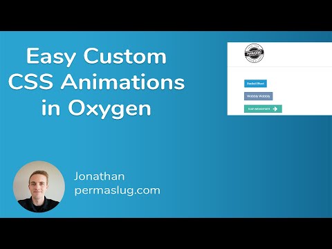 Easy Custom CSS Animations in Oxygen