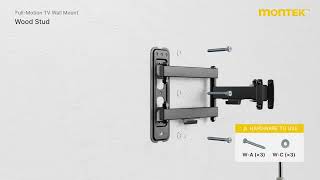 monTEK TV Wall Mount Installation Guide HW1240