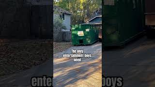 The only thing boys need to be entertained…