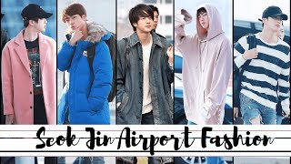 방탄소년단 진  Face of LV Jin's airport outfits feat. the green
