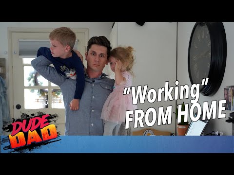 5 stages of working from home | Dude Dad