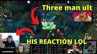 Insane 3 man malphite ult in LCS