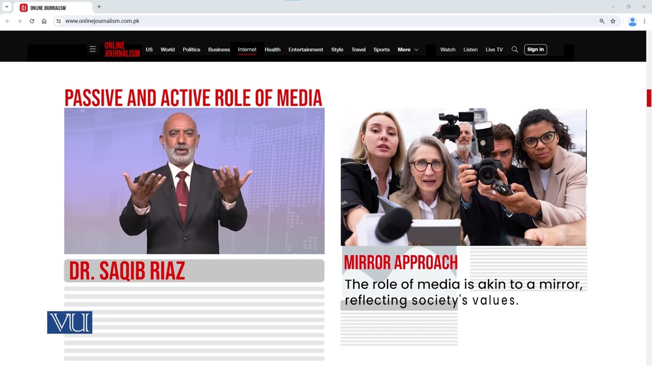 Passive and Active Role of Media | Online Journalism | MCM517_Topic015