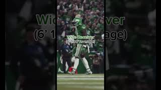 Average height of NFL Positions #football #nfl #sports