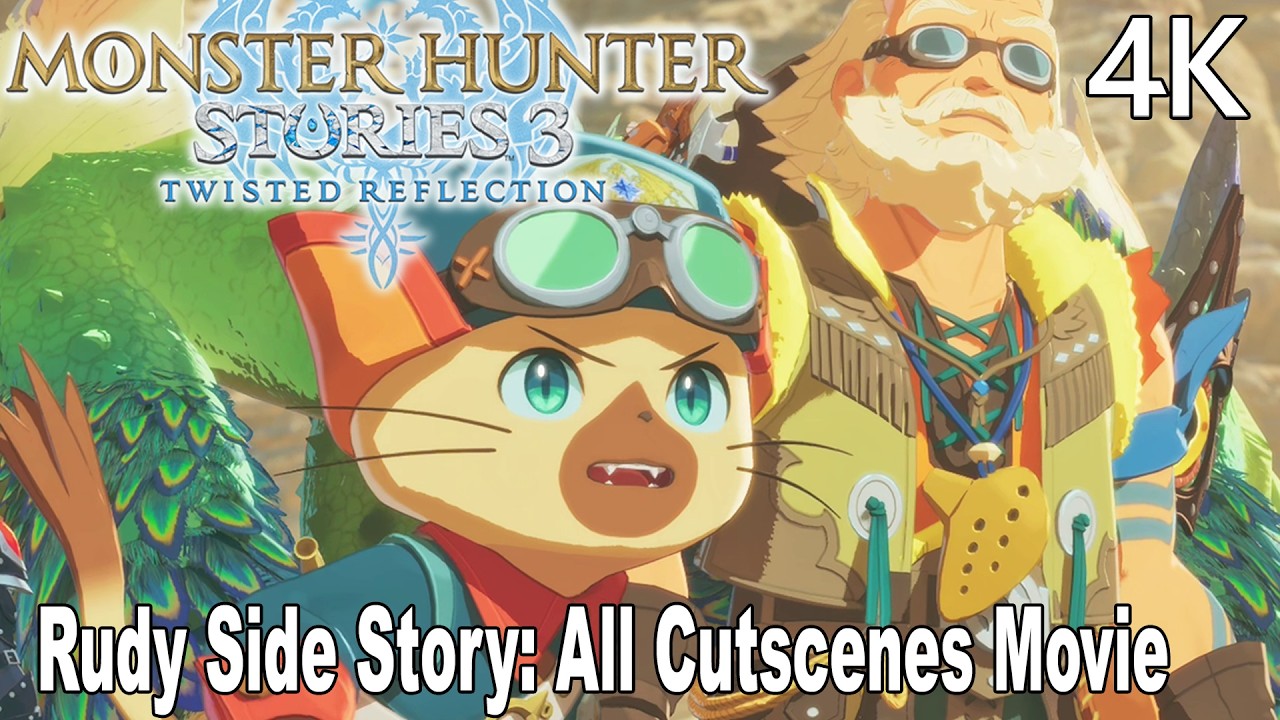 Monster Hunter Stories 3: Twisted Reflection Rudy Side Story All Cutscenes Movie | 4K No Commentary