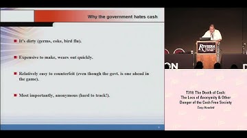 DEF CON 16 Hacking Conference Presentation By Tony Howlett - Death of Cash - Video and Slides