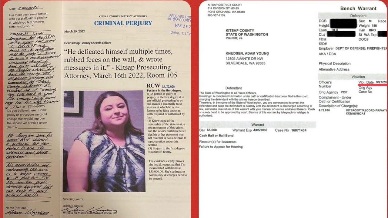 Kitsap County Lawyer John Pervus ChildEndangerment, Obstruction