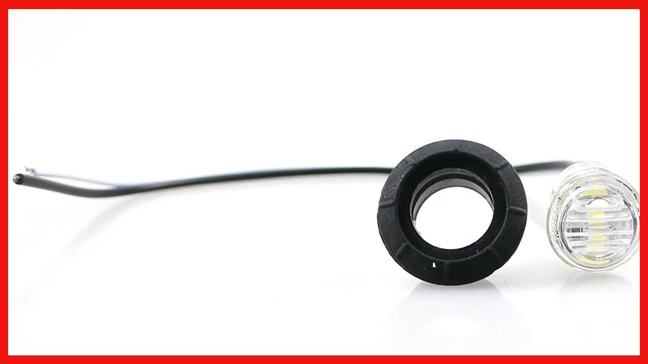 10 pièces Durable pratique 2-LED clignotant indicateur de dégagement de