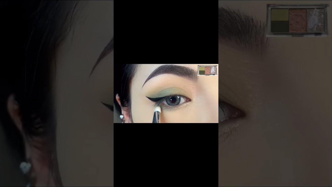 Easy Matcha Green Eyeshadow makeup tutorial for beginners