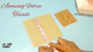 Amazing Fabric Tessels For Lehanga, Blouse, Kurtis and Top || कपड़े की लटकन टेसल्स बनाने का तरीका।