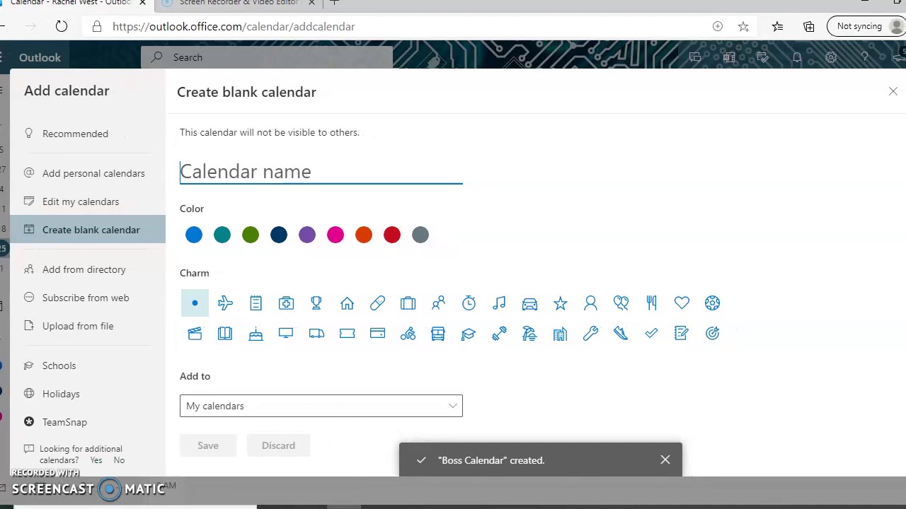 OneDrive Calendar Training Video YouTube