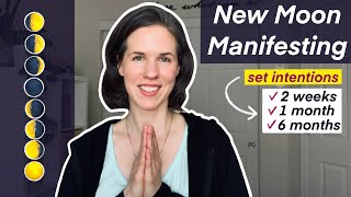 Setting New Moon Intentions | Techniques & Examples 🌑✨