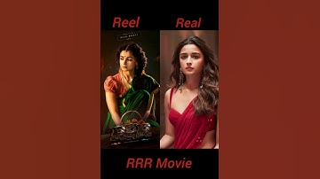 RRR movie cast Real vs Reel #rrr movie #real vs reel cast#reels #shorts #viralvideo #instagram