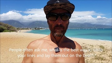 How to lay out kiteboarding bar and kite lines with David Dorn