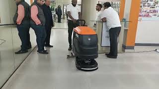SD 510E A Walk-Behind Scrubber Dryer — Marble Floor Demo | Comcllen SD 510E A Walk-Behind Scrubber Dryer — Marble Floor Demo | Comcllen