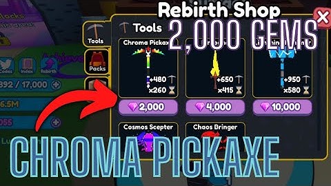 Unlocking The *CHROME PICKAXE* In Mining Simulator 2