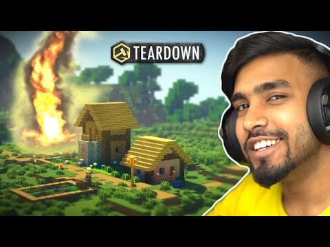 GIANT FIRE TORNADO HITS MY MINECRAFT VILLAGE || @TechnoGamerzOfficial