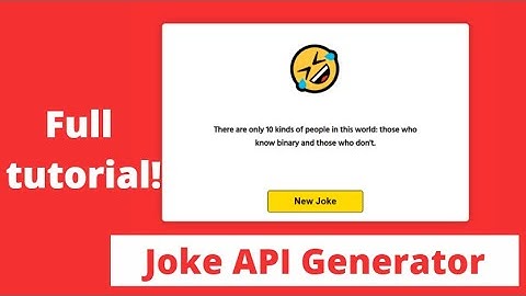 Random Joke Generator Project || Javascript Fetch API