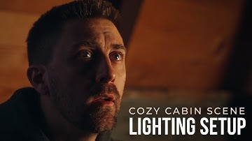 Cinematic Lighting Techniques | Cozy Cabin Scene (Litepanels Gemini 1x1 & Astra 6X)